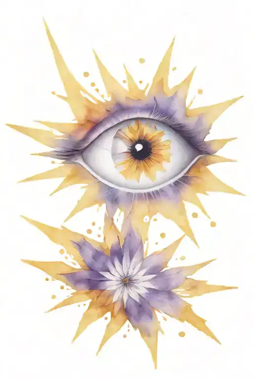 Eye In A Star Magic Purple Cosmos Purple