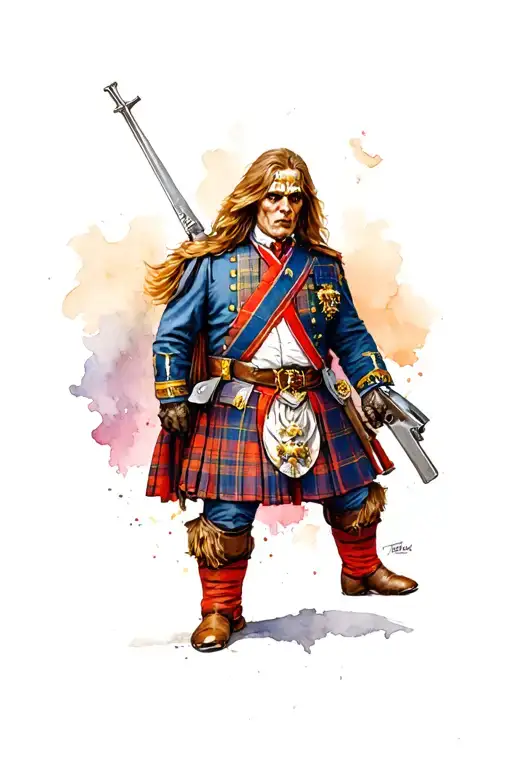 Iron Maiden Eddie Wearing Toronto Scottish Regiment Uniform