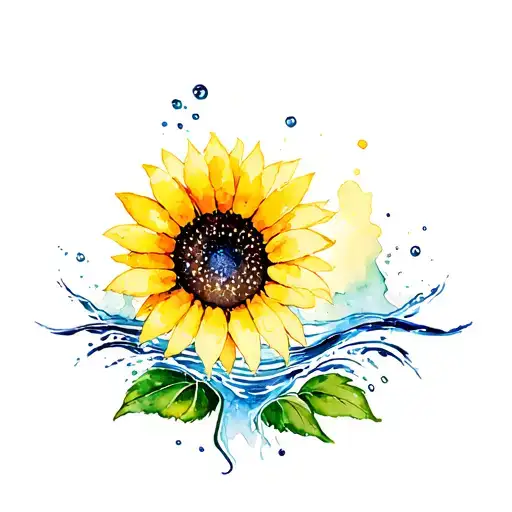 Sunflower Water Waves