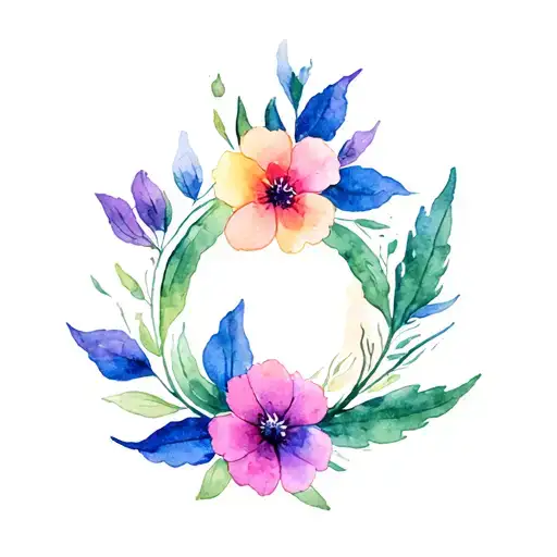 April Birth Flower With Adoption Symbol Intertwined