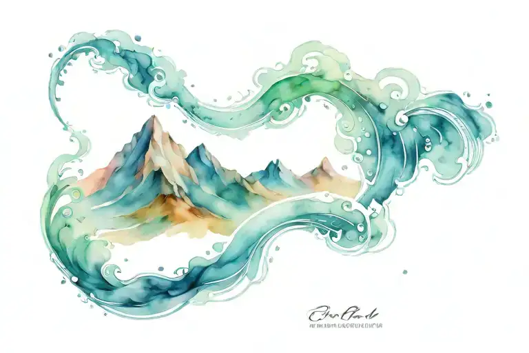 Ocean And Mountian