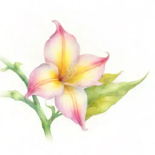 Moonflower On A Vine