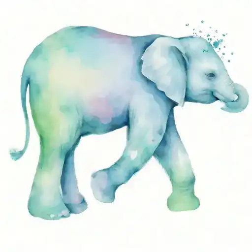 Letter R Elephant