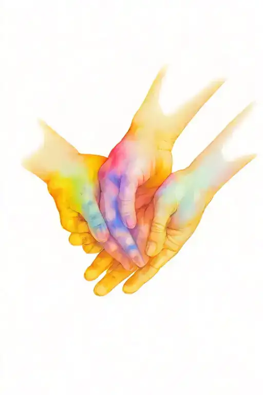 Cop Daughter Holding Hands