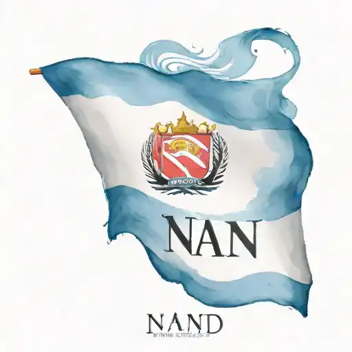 Trinidad Flag With The Word 'Nan'