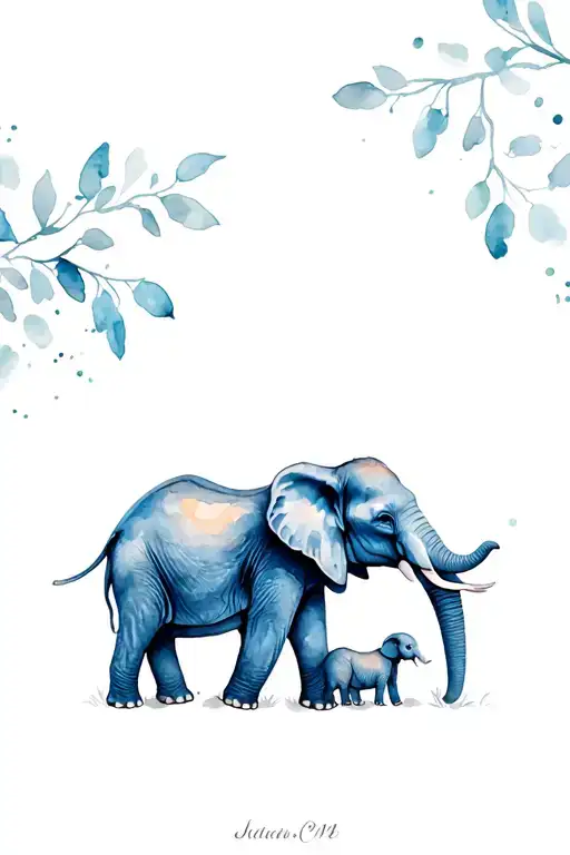 Elephant And Babies