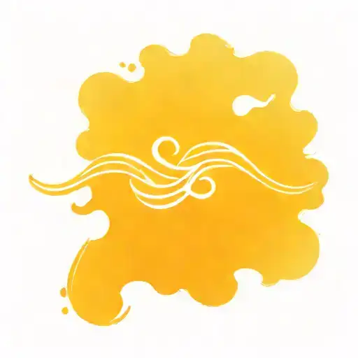 Couples Tattoo With Waves And Heart And Strength Inspired