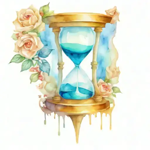 Tempus Broken Hourglass Inside Representing Deaths