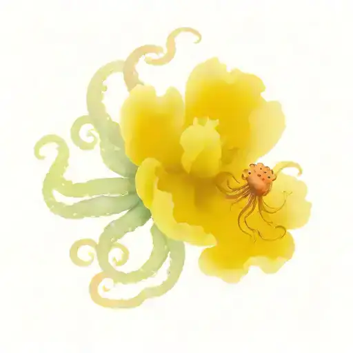 Peony And Octopus