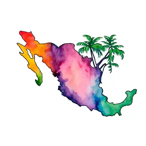 Mexico Jungle Forest With Trees