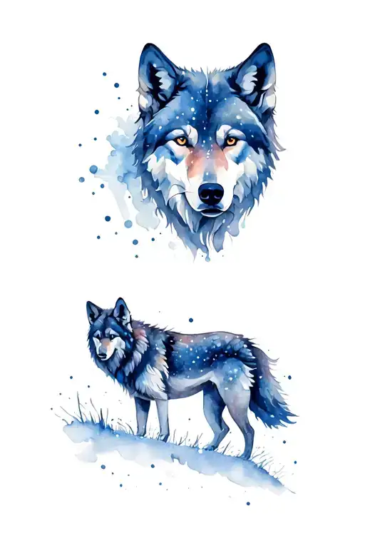 Wolf Northern Lights