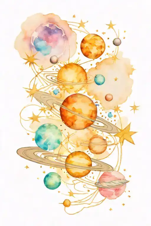 Space Stars And Planets