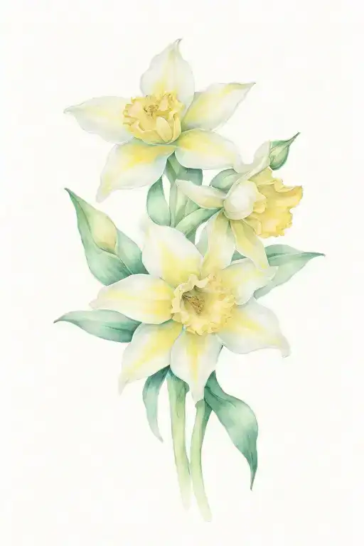 Daffodil And Rose With Luke And Nevaeh