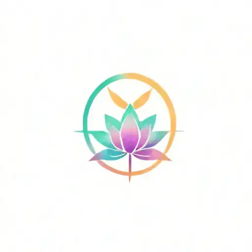Unalome Pentacle Lotus Flower