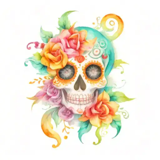 Sugar Skull Scorpio Sun Face