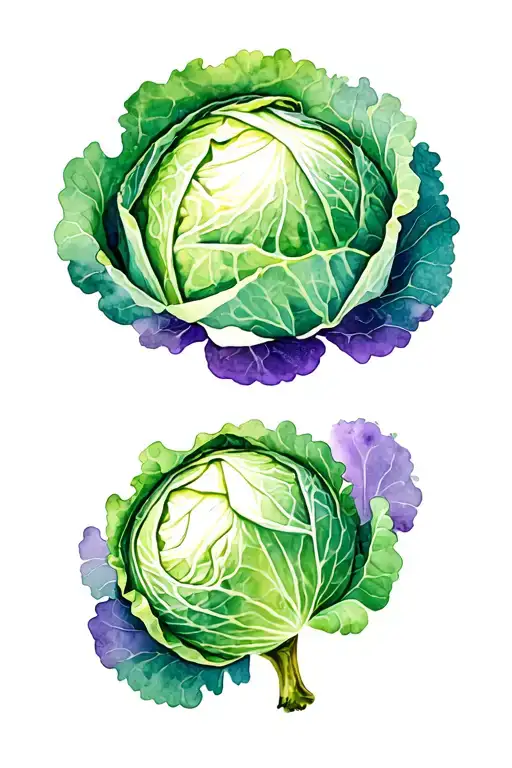 Cabbage Green And Purple