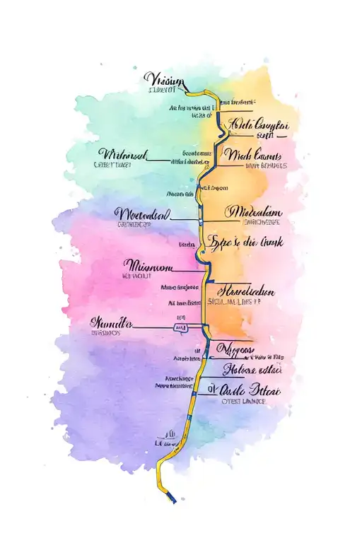 Road Map Of Important Steps In Life