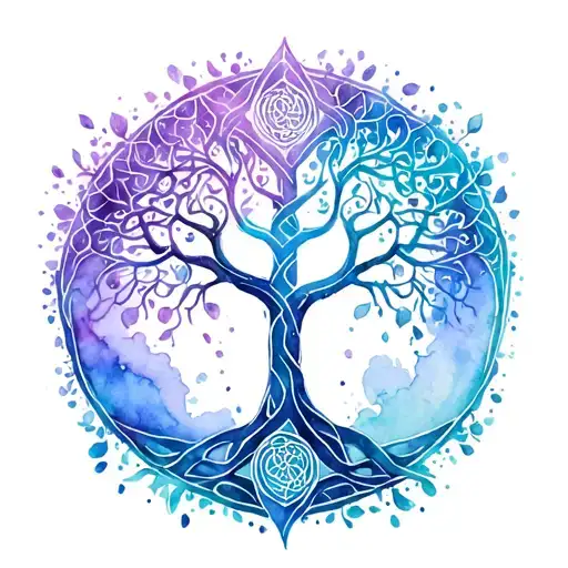 Celtic Tree Of Life Intertwined