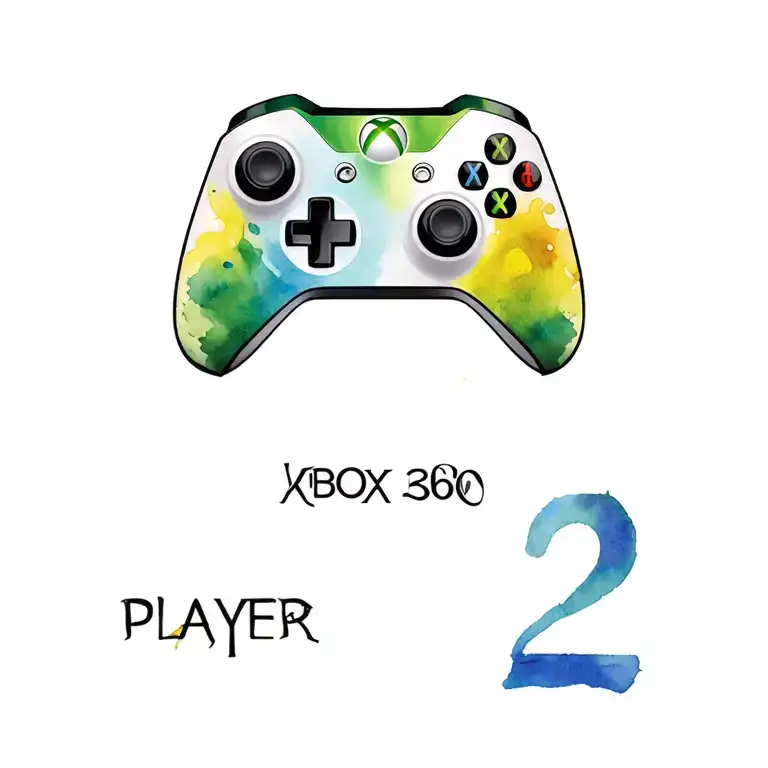 Xbox 360 Controller Player 1 And Player 2 Names