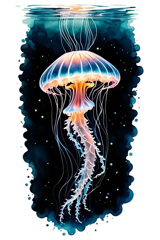 Jellyfish Floating