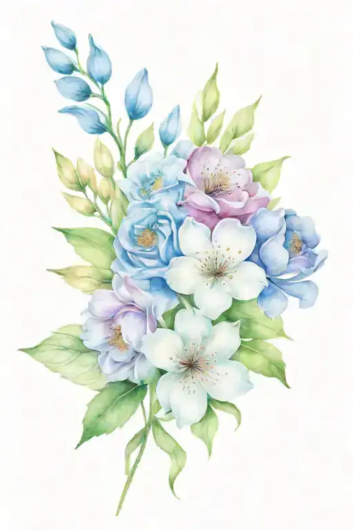 Birth Flower Bouquet Jan March Nov