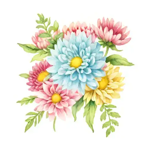 Chrysanthemum And Daisy Bouquet