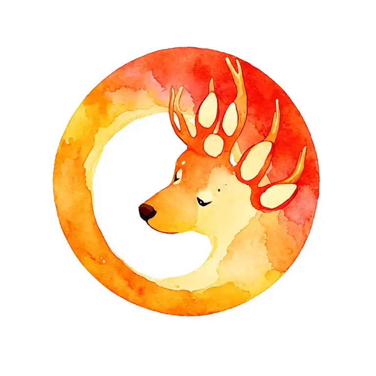 Quarter Moon Der Antler Bear Paw Mistle Toe To