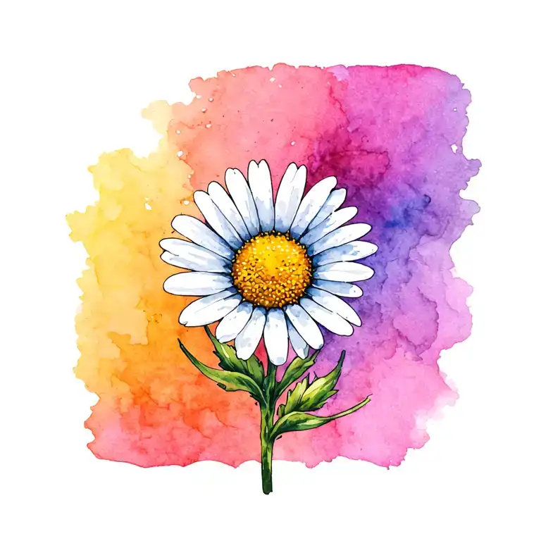 Adoption Symbol And Daisy Flower