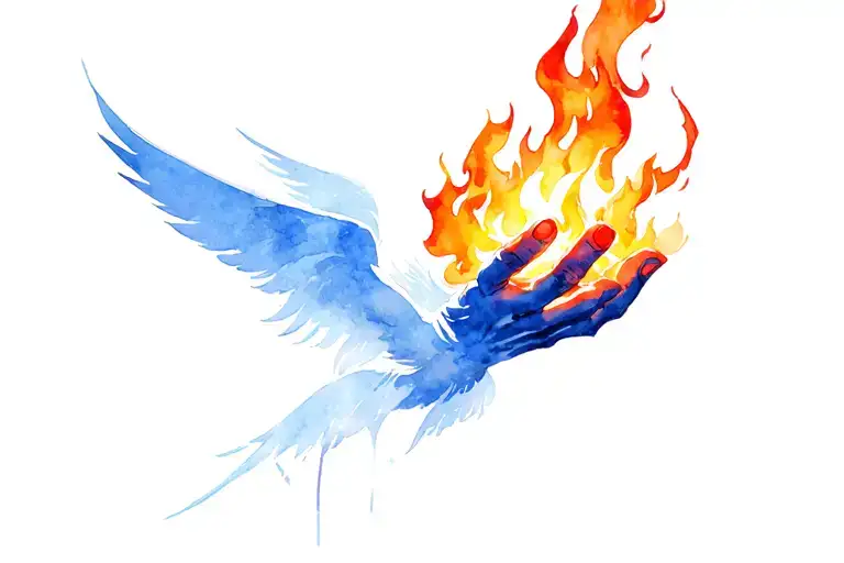 Prometheus Looking Straight Ahead With The Fire In Hand