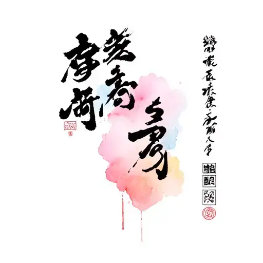 Japanese Caligraphy In A Window