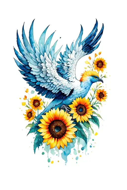 Phoenix And Sunflowers