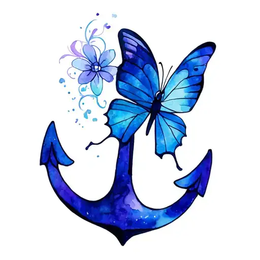 Butterfly And Anchor