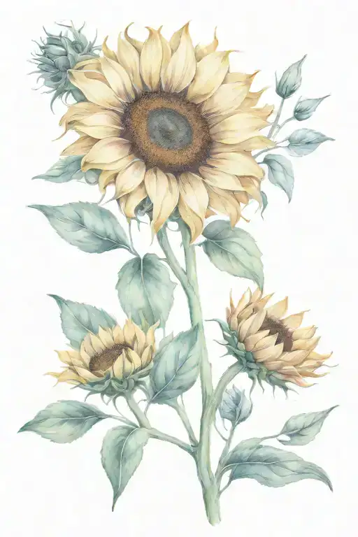 Amelia Rae Of Sunshine Sunflower Intertwined
