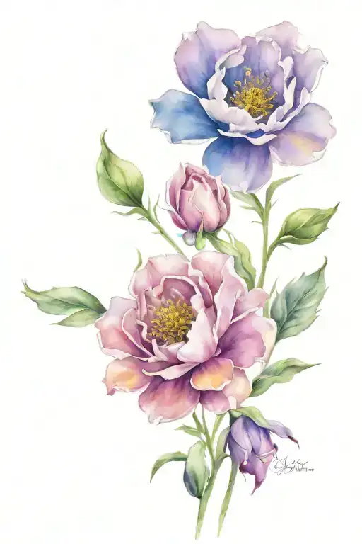 Birth Flowers - March March June July October