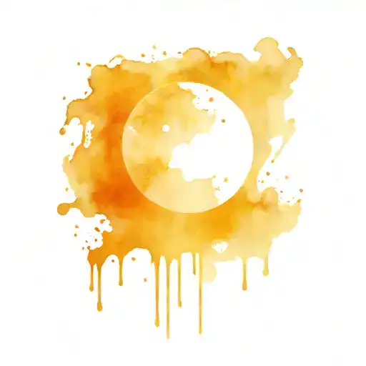 Watercolor Crescent Moon