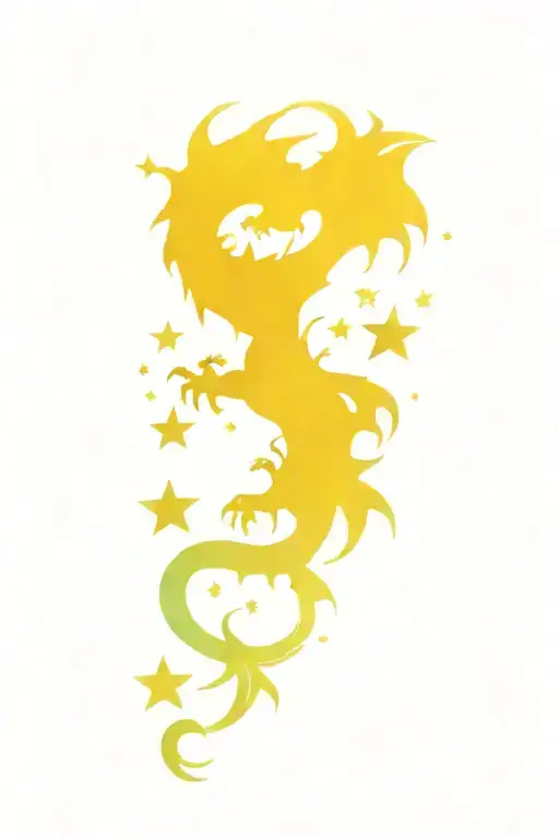 Dragon And Book And Horde Sign And Sunflower And Stars And Moon Dog Paw