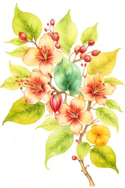 Coffee Plant With Stem