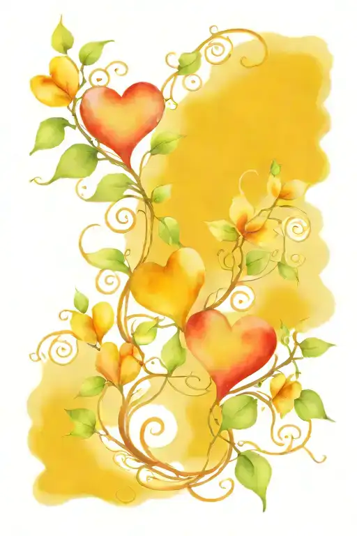 Sisters Three Hearts Vine Intertwined