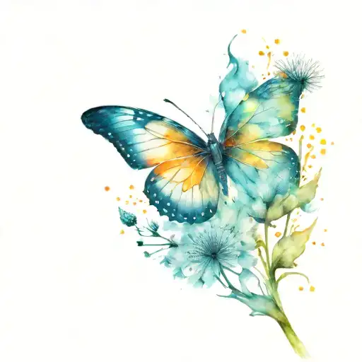 Artist Butterfly Dandelion