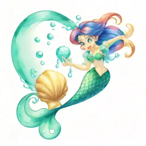 The Little Mermaid Sea Shell And The Toy Story Ball