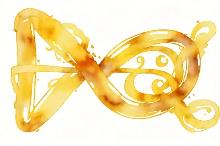 Initials Infinity Symbol Intertwined