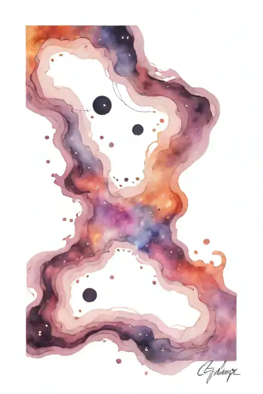 Galaxy With Blackhole Pulling In Stars