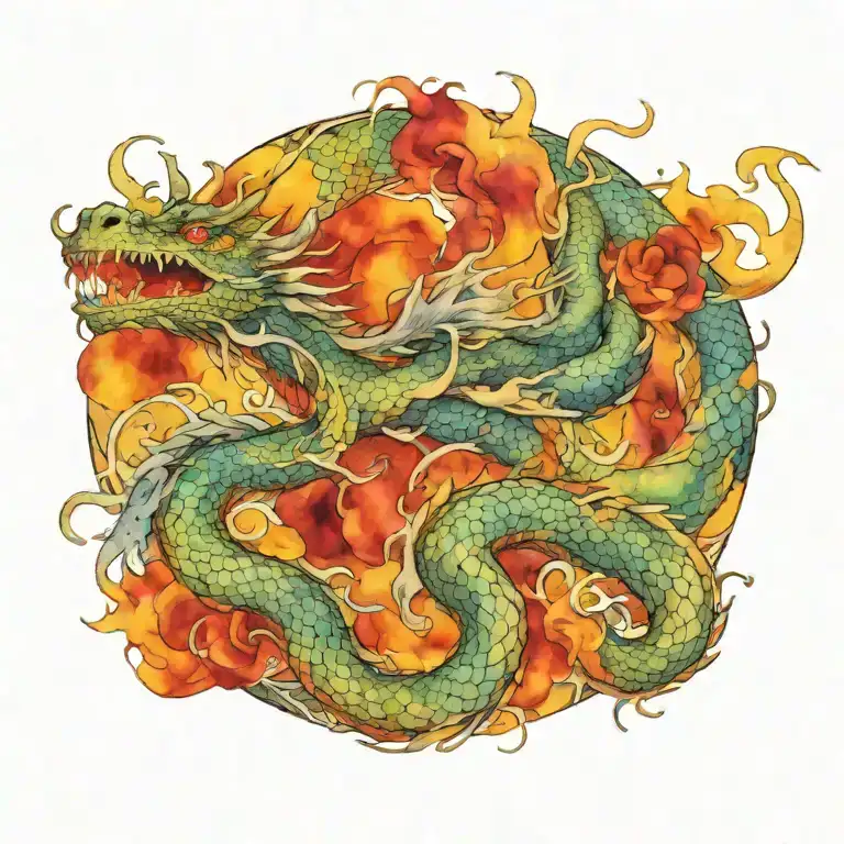 Dragon Coiled