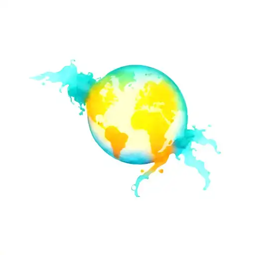 Incorporate A Globe With Trading Routes And Symbols From Around The World Into A Back Piece