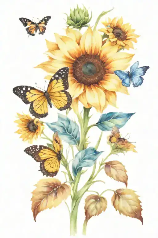 Sunflower Butterfly