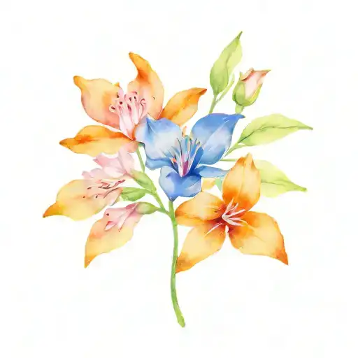 March April July September November Birth Flower Intertwined