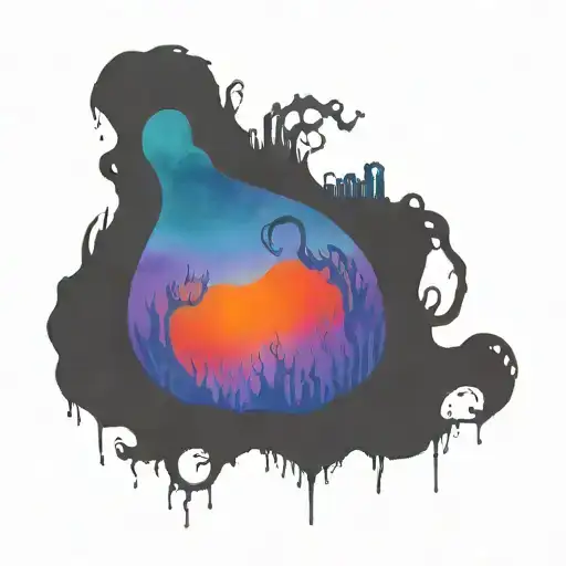 Lovecraftian Horror Town With Cuthulu