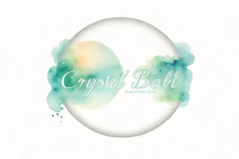 Crystal Ball With The Words