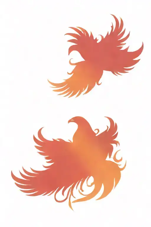 Pheonix Rising With Triple Moon