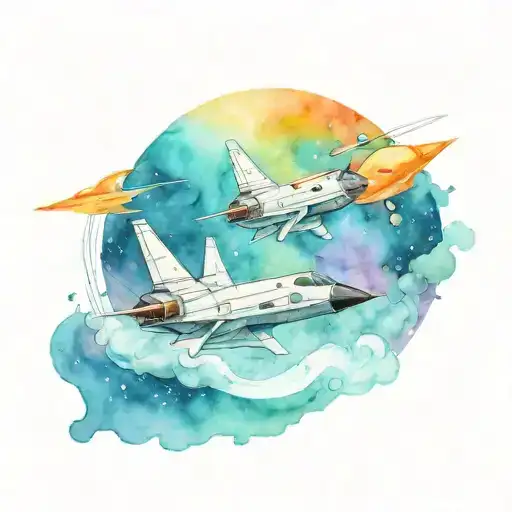 Space Ship Mom And Kids